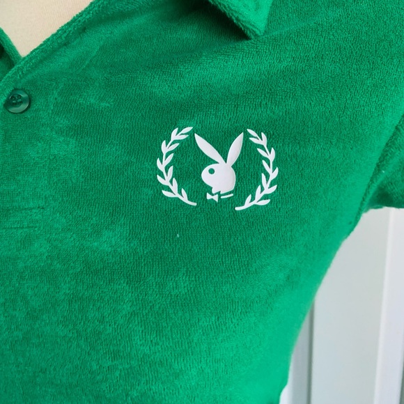 NWT PLAYBOY BUTTON UP T-SHIRT - Picture 2 of 6